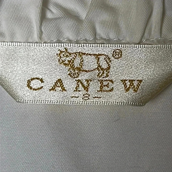 Cotton double breasted white trench coat,size 8. casual,career,vtg,Y2K, EC - Picture 8 of 14